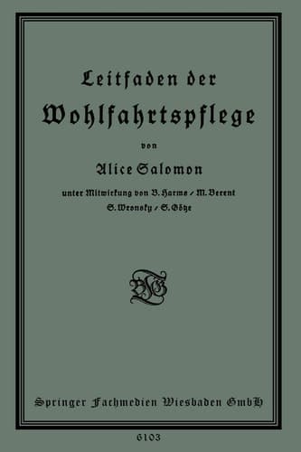 Leitfaden der Wohlfahrtspflege (German Edition)