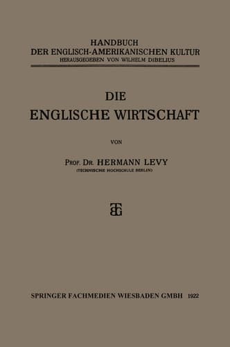 Die Englische Wirtschaft (German Edition)