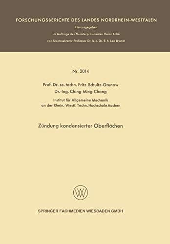 Zündung kondensierter Oberflächen