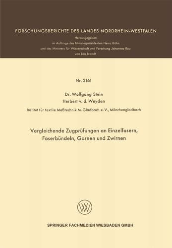 Vergleichende Zugprüfungen an Einzelfasern, Faserbündeln, Garnen und Zwirnen
