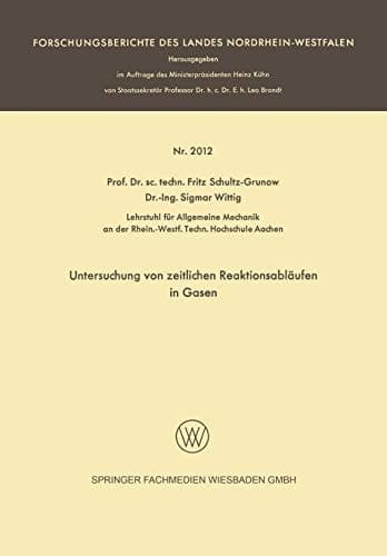 Untersuchung von zeitlichen Reaktionsabläufen in Gasen