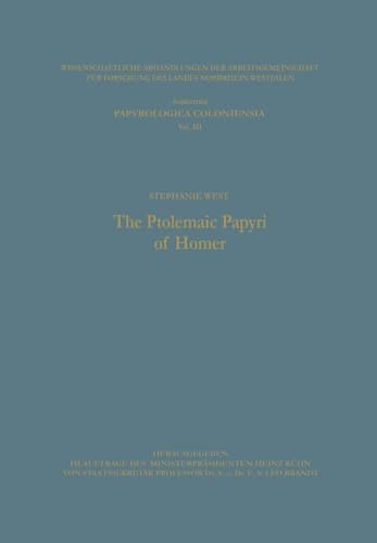 The Ptolemaic Papyri of Homer