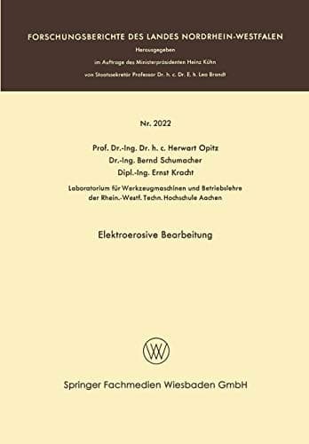 Elektroerosive Bearbeitung
