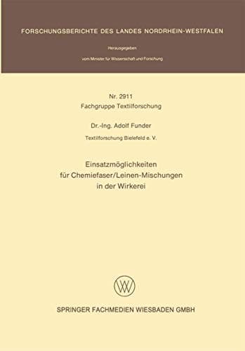 Einsatzmöglichkeiten für Chemiefaser/Leinen-Mischungen in der Wirkerei