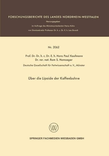 Über die Lipoide der Kaffeebohne