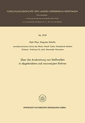 Über die Ausbreitung von Stoßwellen in abgeknickten und verzweigten Rohren