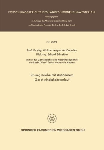 Raumgetriebe mit stationärem Geschwindigkeitsverlauf