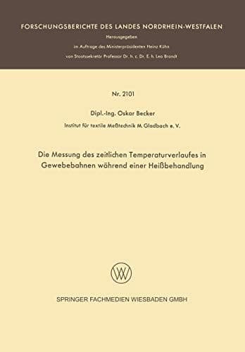 Die Messung des zeitlichen Temperaturverlaufes in Gewebebahnen während einer Heißbehandlung