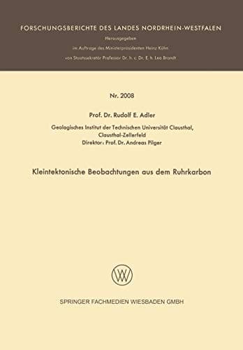 Kleintektonische Beobachtungen aus dem Ruhrkarbon