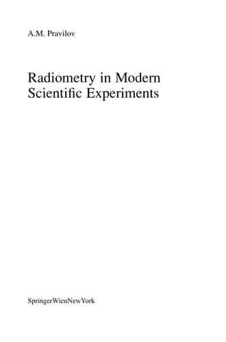 Radiometry in Modern Scientific Experiments