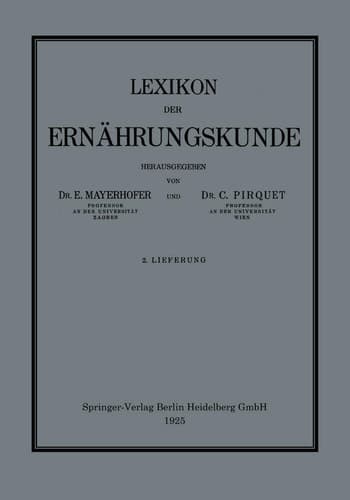Lexikon der Ernährungskunde