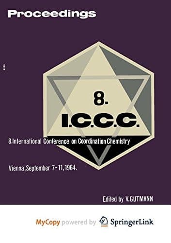 Proceedings of the 8th International Conference on Coordination Chemistry Vienna, 7.–11. September 1964