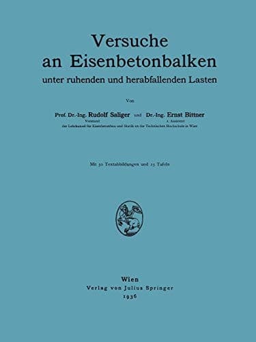 Versuche an Eisenbetonbalken unter ruhenden und herabfallenden Lasten