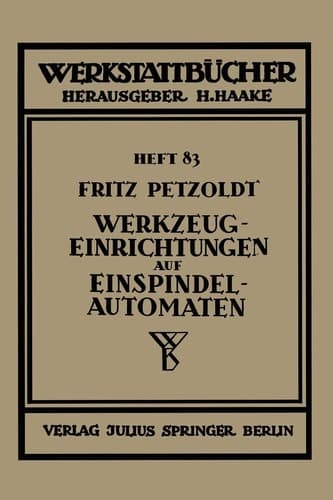 Werkzeugeinrichtungen auf Einspindelautomaten