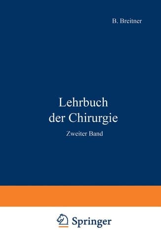 Lehrbuch der Chirurgie Zweiter Band