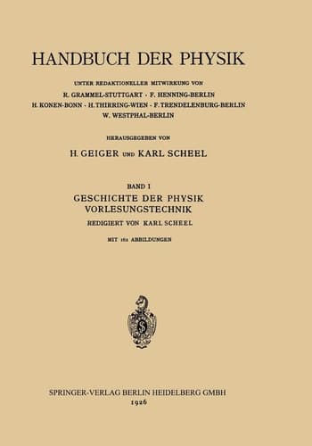 Geschichte der Physik Vorlesungstechnik
