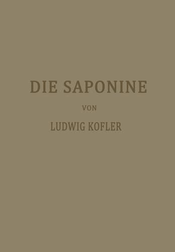 Die Saponine (German Edition)
