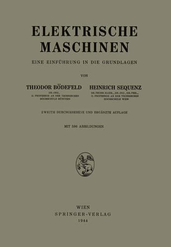 Elektrische Maschinen Eine Einführung in die Grundlagen