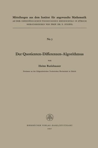 Der Quotienten-Differenzen-Algorithmus