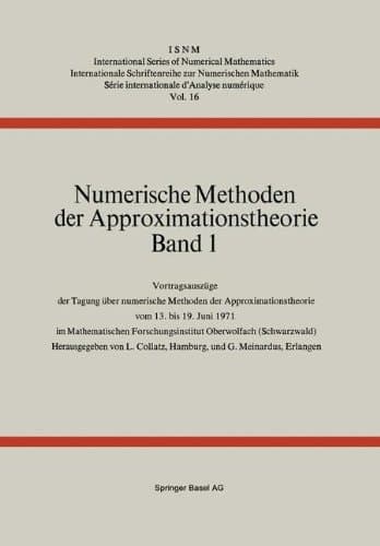 Numerische Methoden der Approximationstheorie Band 1