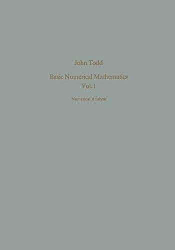 Basic Numerical Mathematics Vol. 1: Numerical Analysis
