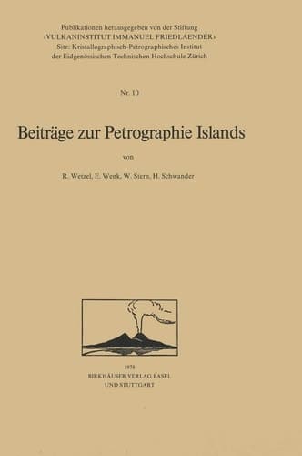 Beiträge zur Petrographie Islands (Publikationen des Vulkaninstituts "Immanuel Friedländer", 10) (German Edition)
