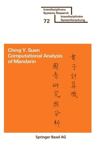 Computational Analysis of Mandarin (Interdisciplinary Systems Research) (German Edition)