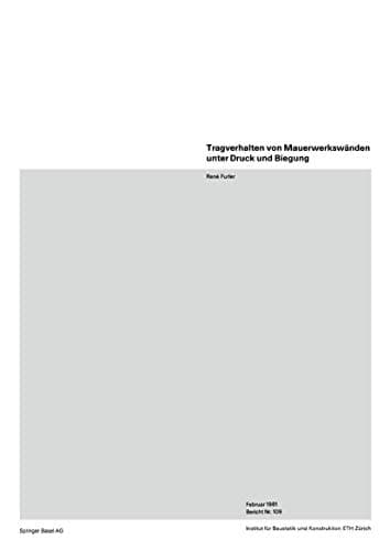 Tragverhalten von Mauerwerkswänden unter Druck und Biegung
