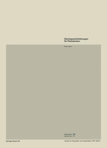 Gleichgewichtslösungen für Flachdecken