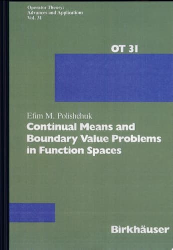 Continual Means and Boundary Value Problems in Function Spaces