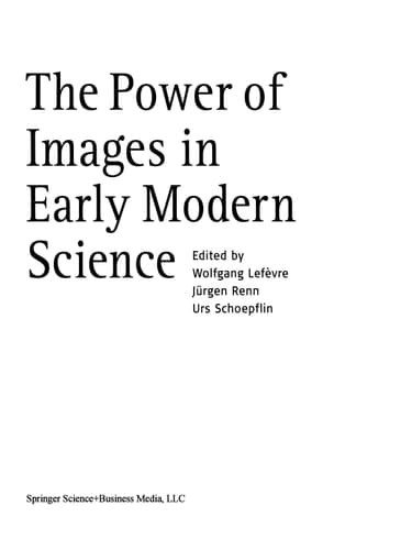 The Power of Images in Early Modern Science