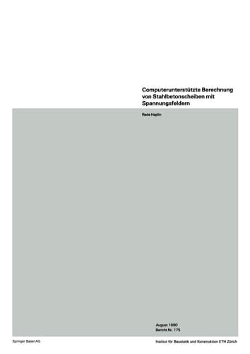 Computerunterstützte Berechnung von Stahlbetonscheiben mit Spannungsfeldern