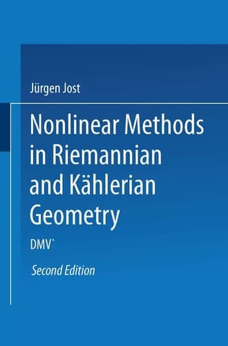 Nonlinear Methods in Riemannian and Kählerian Geometry Delivered at the German Mathematical Society Seminar in Düsseldorf in June, 1986