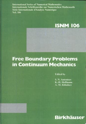 Free Boundary Problems in Continuum Mechanics International Conference on Free Boundary Problems in Continuum Mechanics, Novosibirsk, July 15-19, 1991