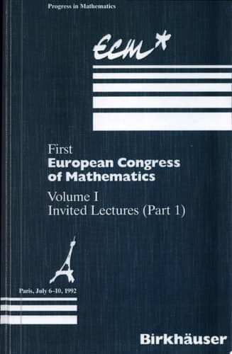 First European Congress of Mathematics Paris, July 6-10, 1992