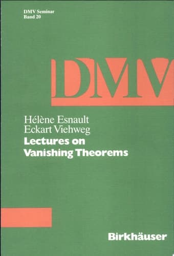 Lectures on Vanishing Theorems
