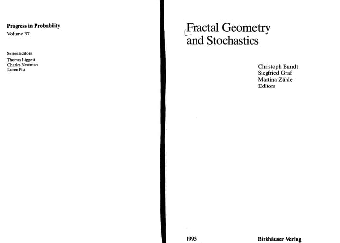 Fractal Geometry and Stochastics