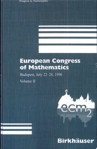 European Congress of Mathematics Budapest, July 22–26, 1996