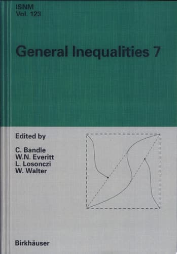General Inequalities 7 7th International Conference [on General Inequalities] at Oberwolfach, November 13-18, 1995