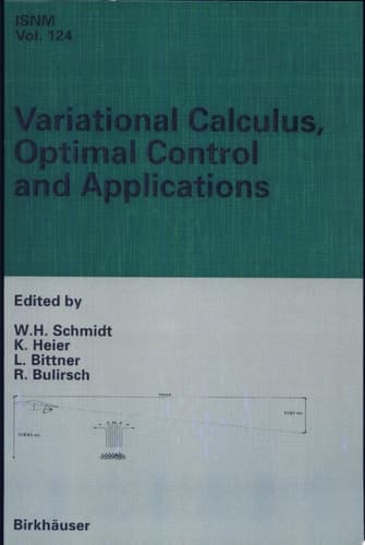Variational Calculus, Optimal Control, and Applications International Conference in Honour of L. Bittner and R. Klèotzler, Trassenheide, Germany, September 23-27, 1996