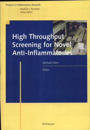 High Throughput Screening for Novel Anti-Inflammatories