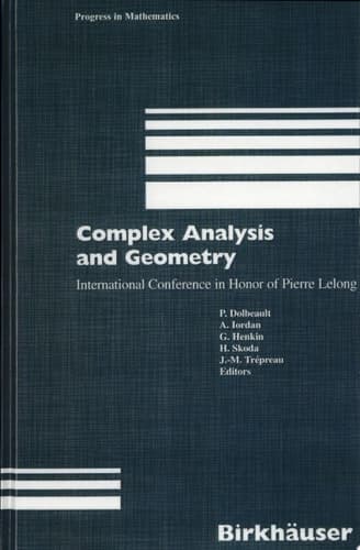 Analyse Complexe Et Géométrie
