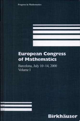 European Congress of Mathematics, Barcelona, July 10-14, 2000 Vol. 1
