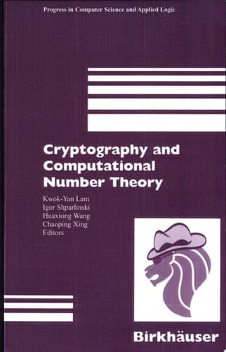 Cryptography and Computational Number Theory