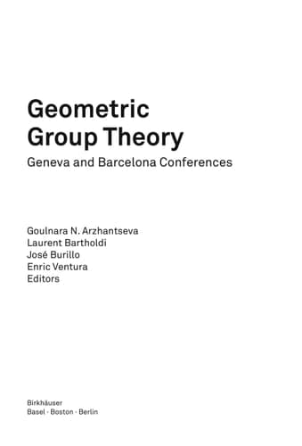 Geometric Group Theory Geneva and Barcelona Conferences