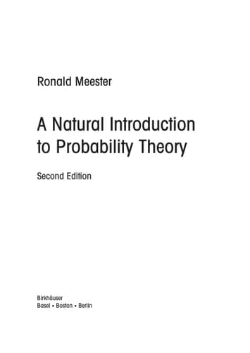 A Natural Introduction to Probability Theory