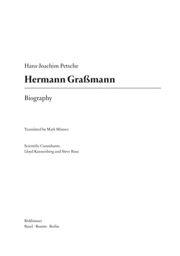 Hermann Graßmann Biography