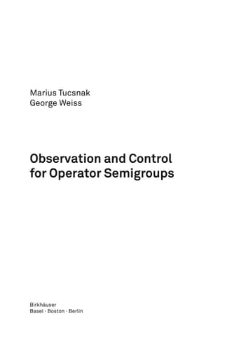 Observation and Control for Operator Semigroups