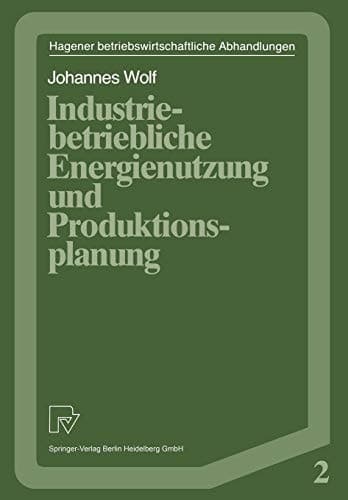 Industriebetriebliche Energienutzung und Produktionsplanung