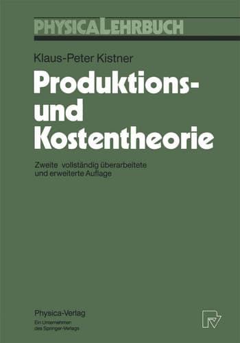 Produktions- Und Kostentheorie